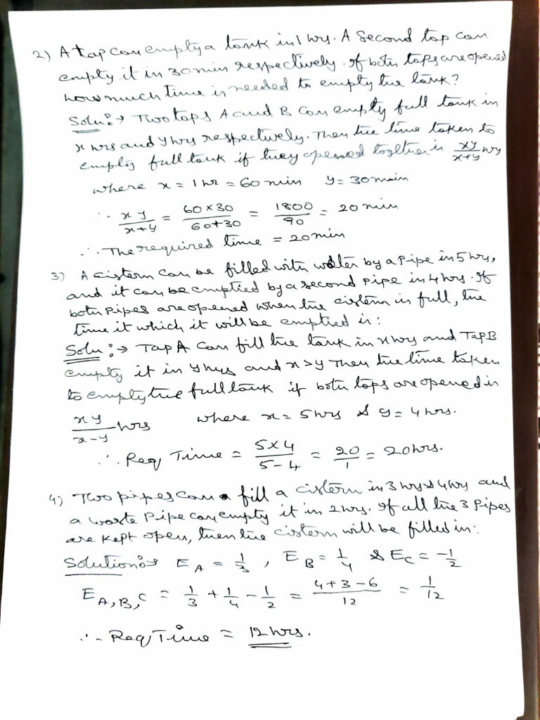 Pipes And Cisterns 1 Pdf