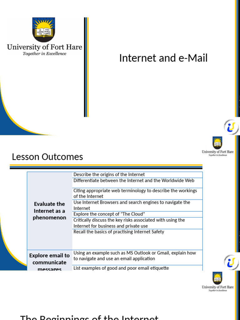 Topic 2-Internet & Email | PDF | World Wide Web | Internet & Web