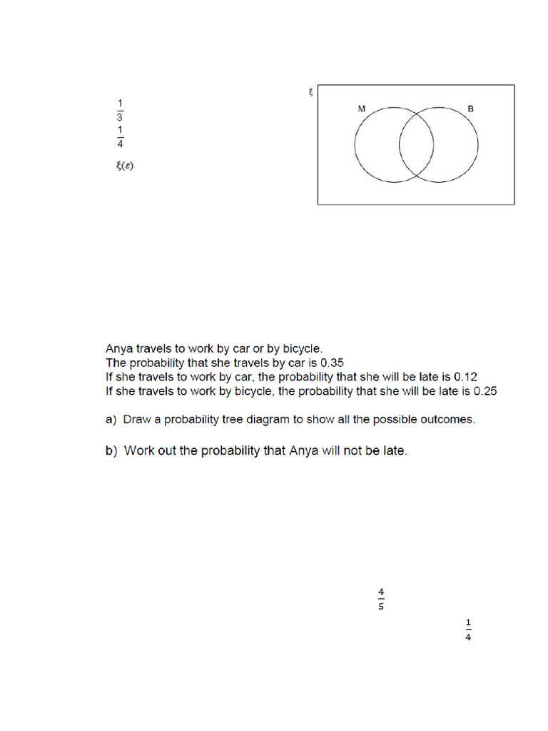 Conditional Probability Starter | PDF