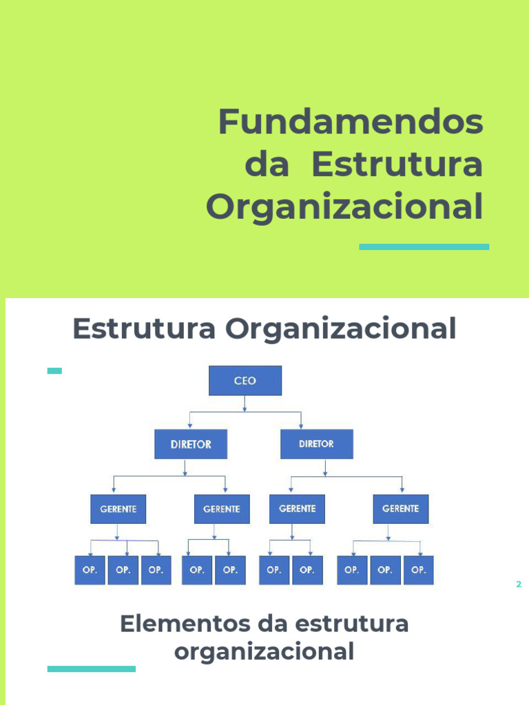 Elementos Da Estrutura Organizacional | PDF | Descentralização ...