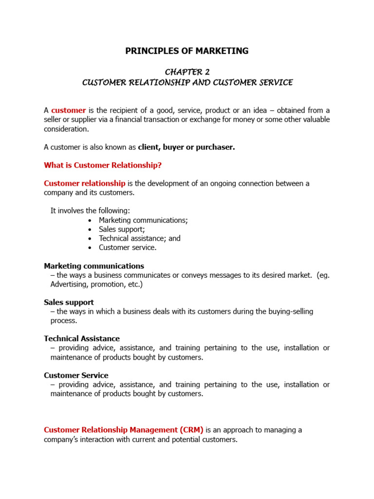 Principles of Marketing 3 | PDF | Customer | Sales
