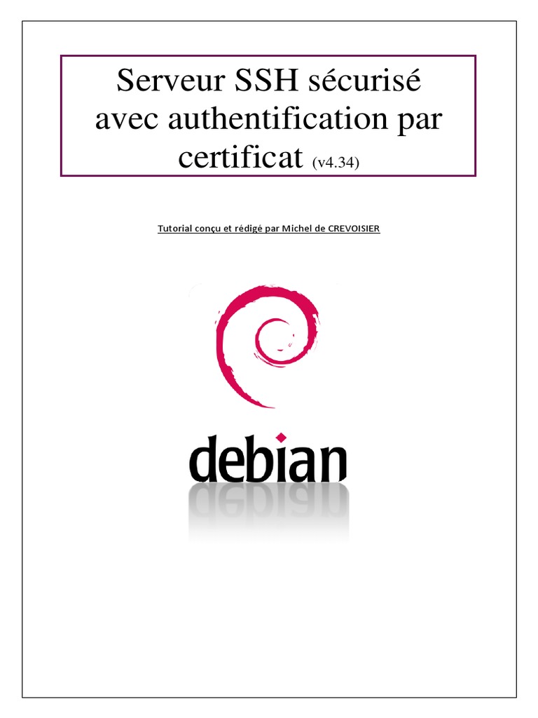 Serveur SSH : Authentification par Certificat | PDF | Enveloppe de ...