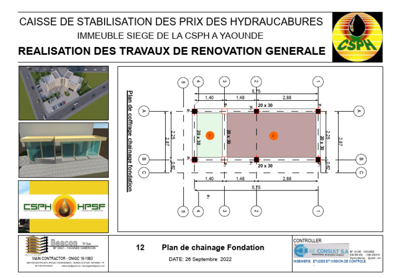 Plan de Chaînage de Fondation | PDF