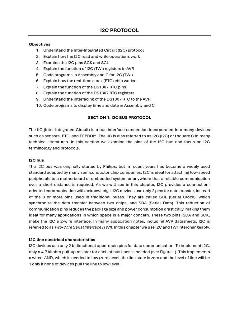 Understanding I2C Protocol Basics | PDF | Digital Technology | Network ...