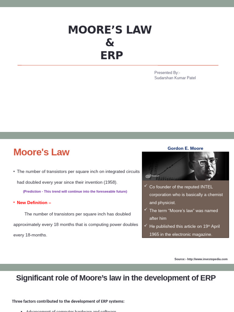 Moore's Law Impact on ERP Systems | PDF | Enterprise Resource Planning ...
