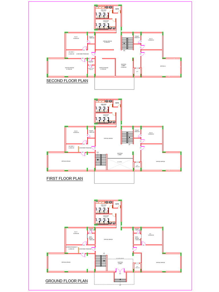 Office Building Floor Plan Layout | PDF