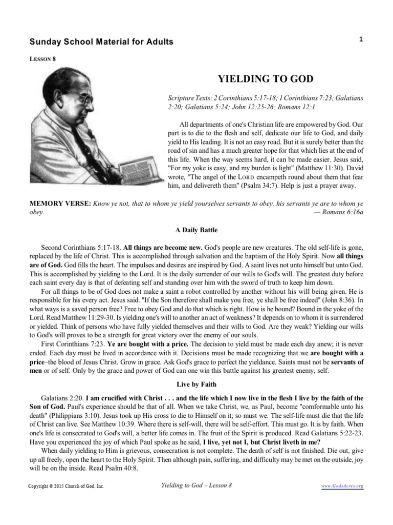 Spiritualstrength Part1 Lesson8 | PDF | Jesus | Epistle To The Romans