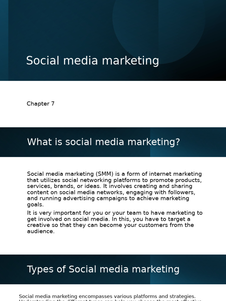 Understanding Social Media Marketing | PDF | Social Media Marketing ...