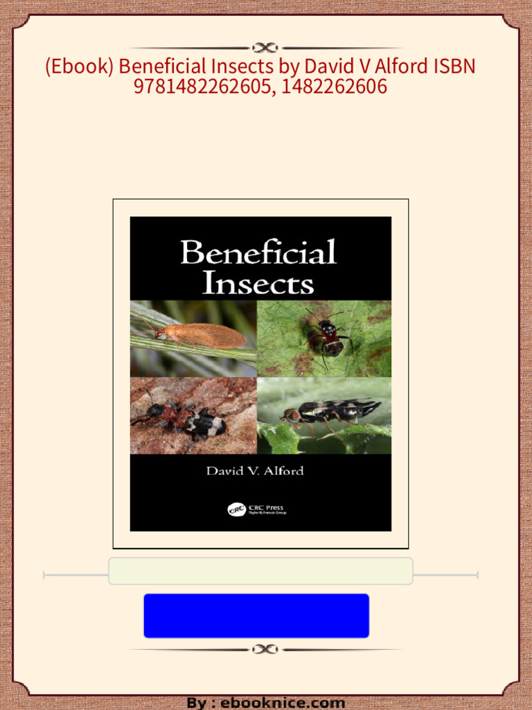 (Ebook) Beneficial Insects by David V Alford ISBN 9781482262605 ...