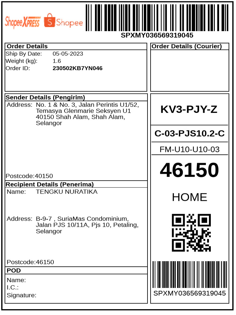 Shipping Order Details for May 2023 | PDF