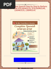 (Ebook) Complete Spanish Step-by-Step by Barbara Bregstein ISBN 9781260463132, 9781260463149, 1260463133, 1260463141 2024 Scribd Download