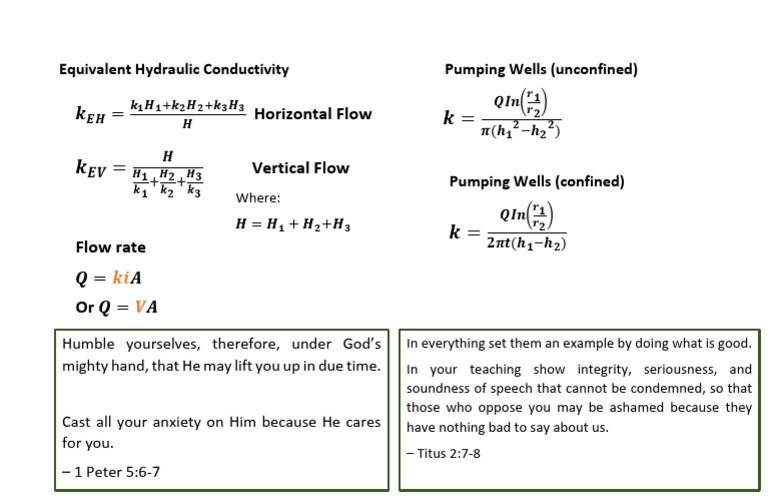 Formulas Permeability PT.2 | PDF