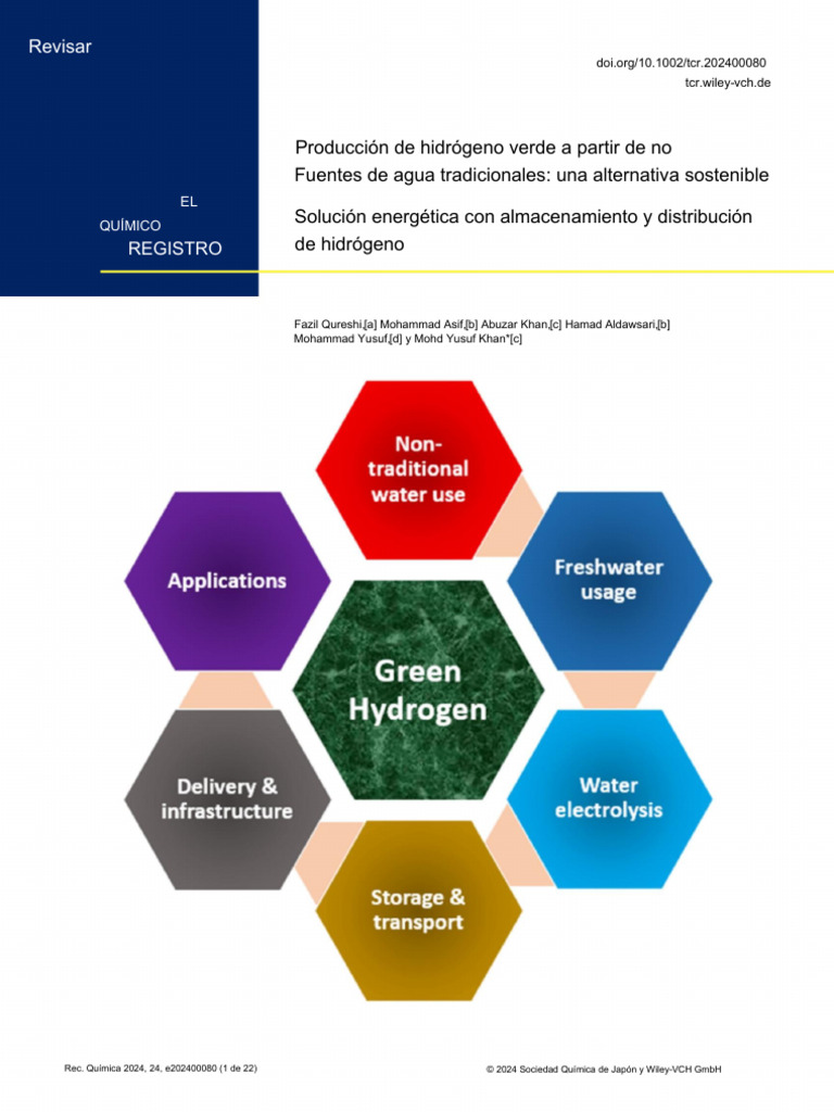 the-chemical-record-2024-qureshi-green-hydrogen-production-from
