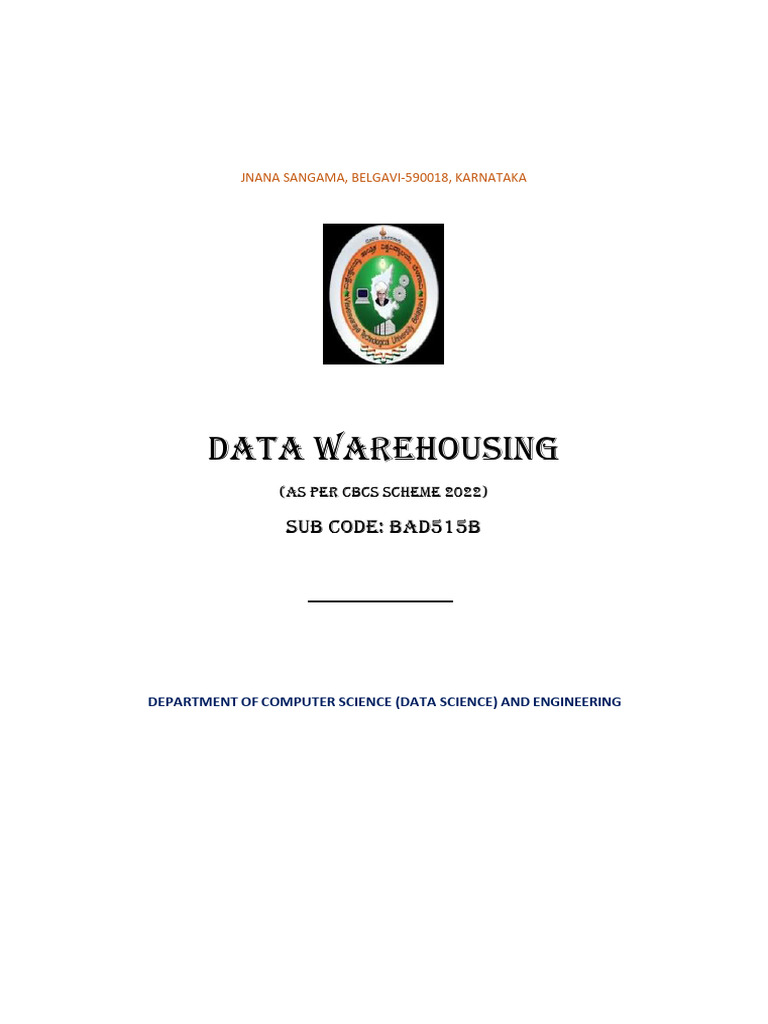 DW MOD 1 | PDF | Data Warehouse | Business Intelligence