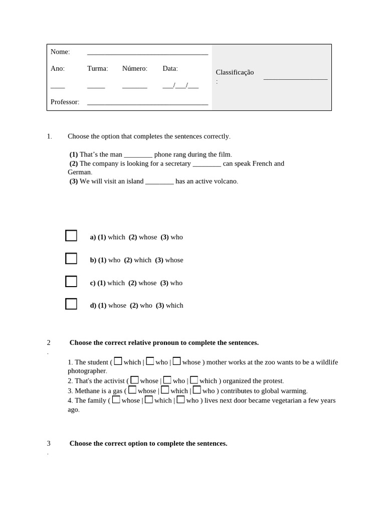 8th Grade - Grammar Assessment | PDF | Environment | Natural Environment