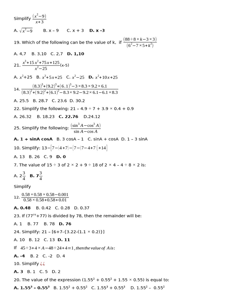 SIMPLIFICATION | PDF