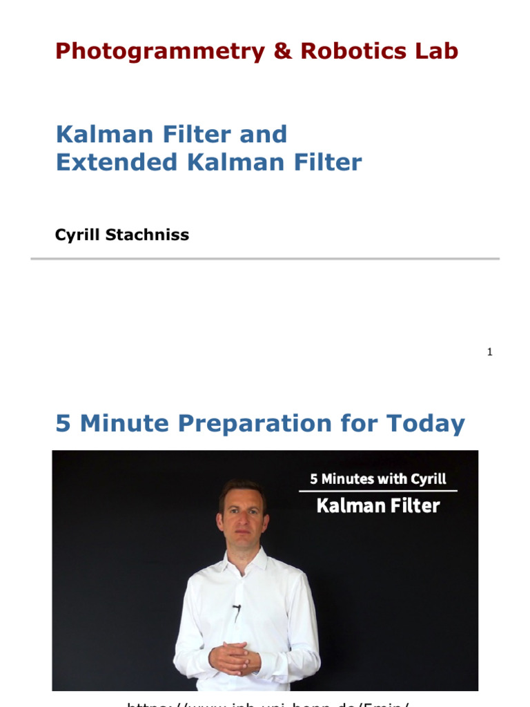 Extended Kalman Filter Overview | PDF | Kalman Filter | Normal Distribution