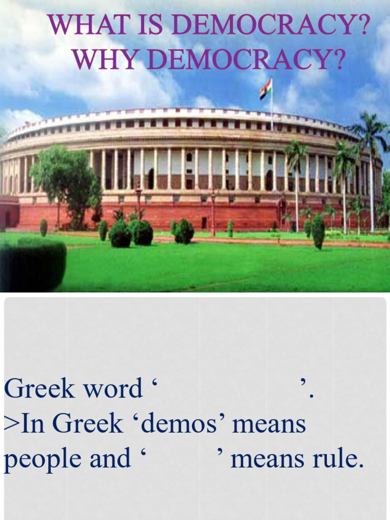 Understanding Democracy and Its Features | PDF | Group Decision Making ...