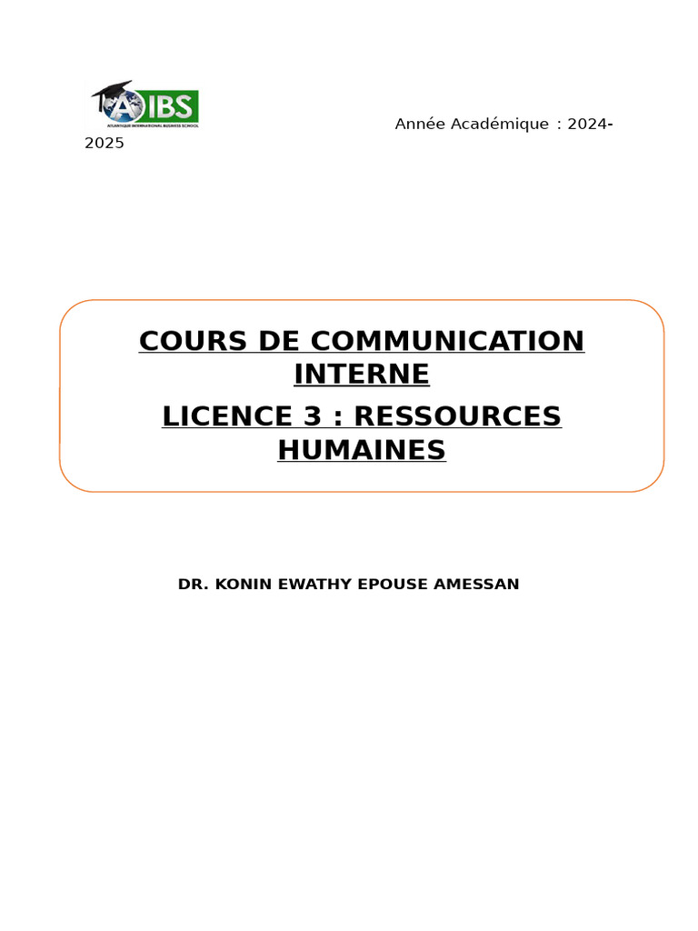 Stratégies de Communication Interne | PDF | la communication | Gestion ...