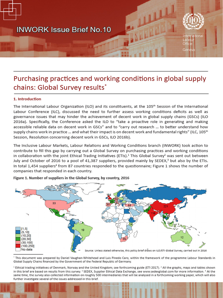 Global Survey on Supply Chain Practices | PDF | Supply Chain ...