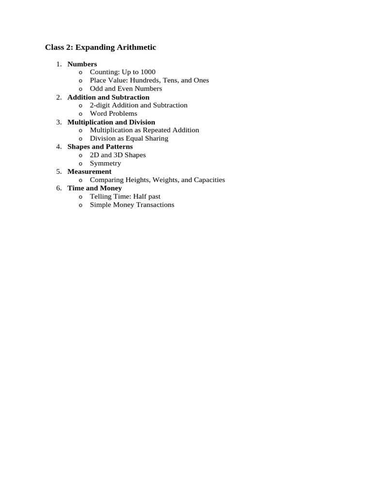 Tables Worksheet Class 2