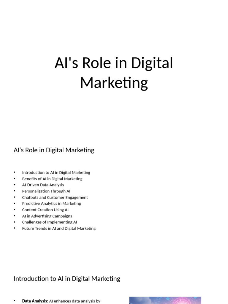 AI Transforming Digital Marketing Strategies | PDF | Artificial ...