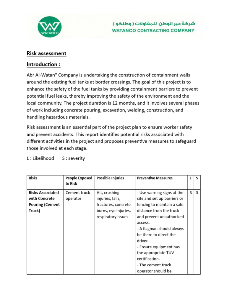 Risk assessment | PDF | Safety | Occupational Safety And Health