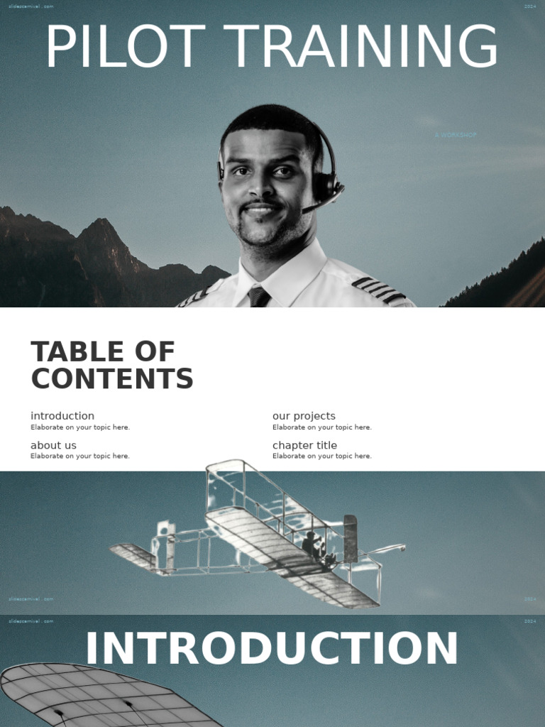 Training Pilots Presentation | PDF