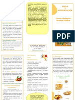 Triptico Salud y Alimentacion