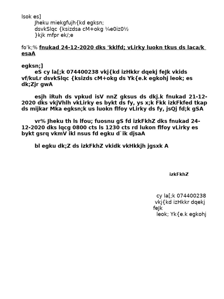 Application For Outpass Sample | PDF