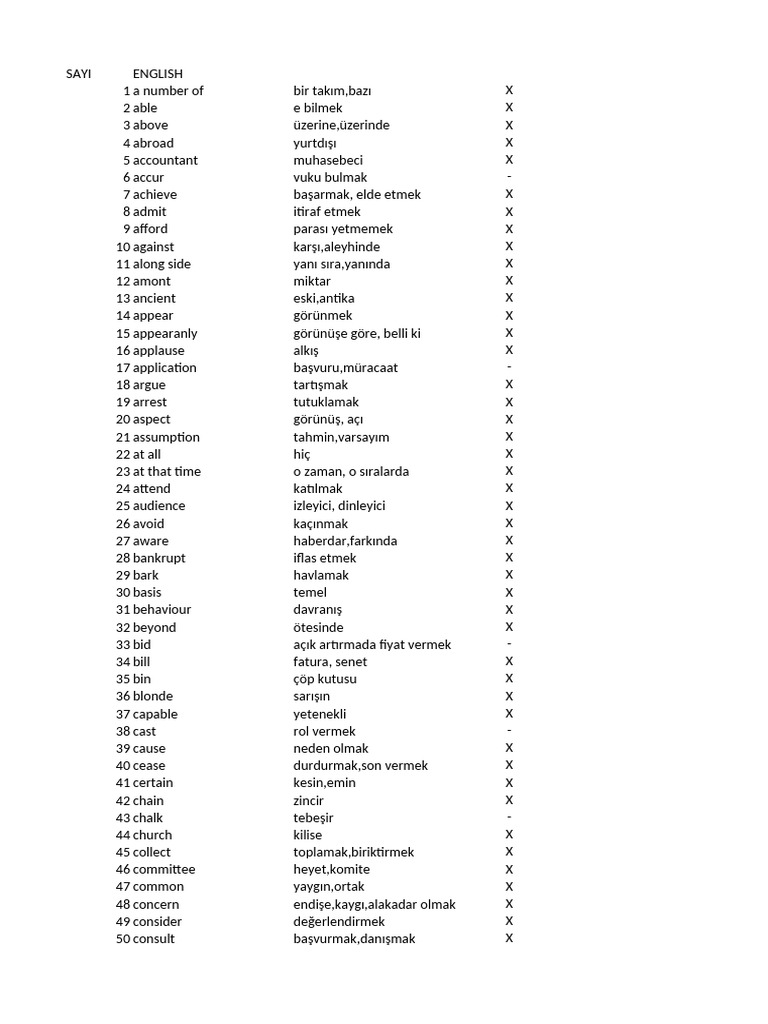 Yds Words | PDF