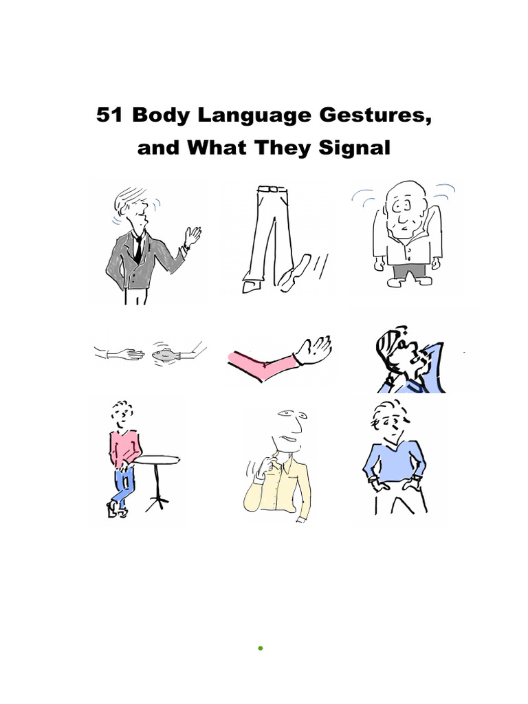 51 Body Language Signals Explained | PDF | Gesture | Body Language