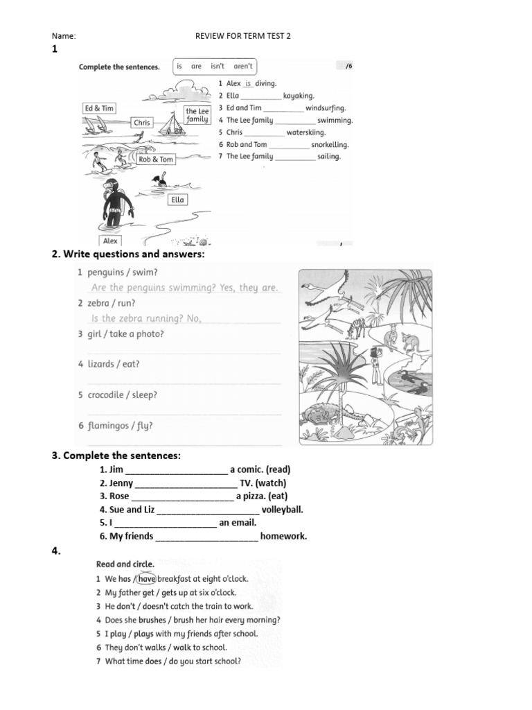 Term Test 2 Review Guide | PDF