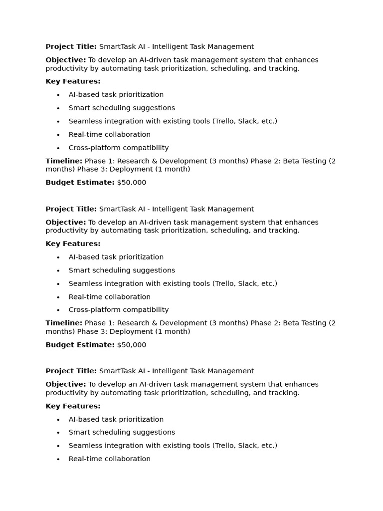 AI-Driven Task Management System | PDF | Artificial Intelligence ...