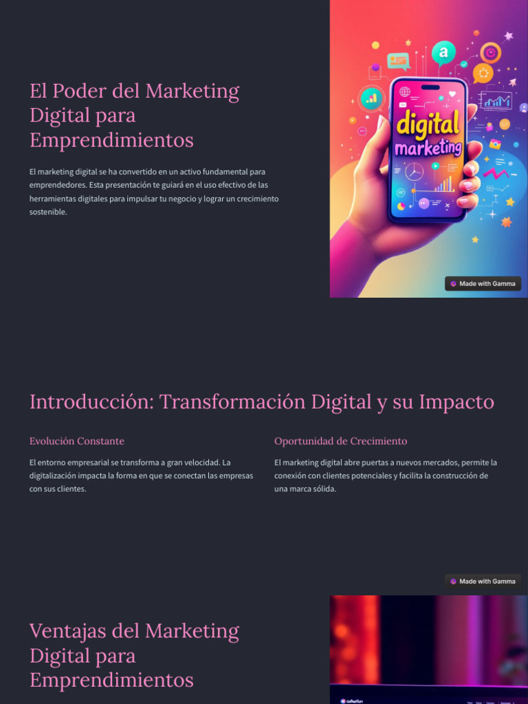 2) El Poder Del Marketing Digital para Emprendimientos | PDF ...