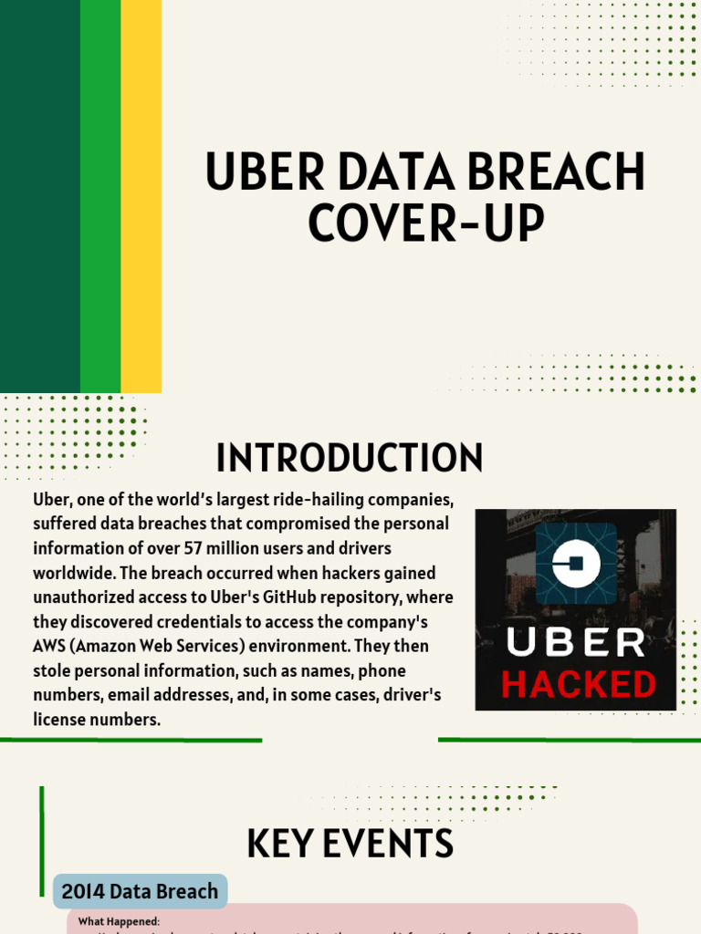 Uber Data Breach: Key Failures & Consequences | PDF | Computer Security ...
