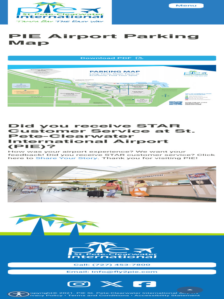 PIE Airport Parking Map | PDF