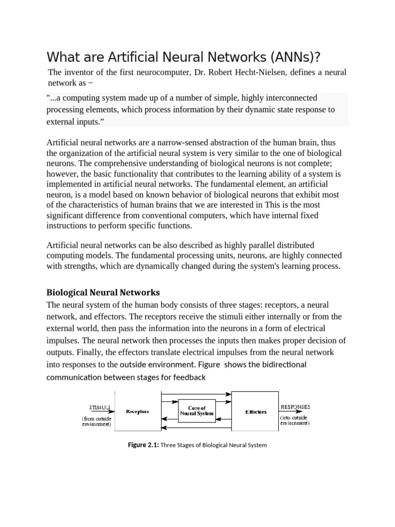 Understanding Artificial Neural Networks | PDF | Artificial Neural ...