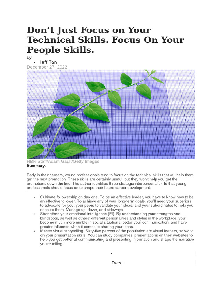 Essential Interpersonal Skills for Success | PDF | Emotional ...