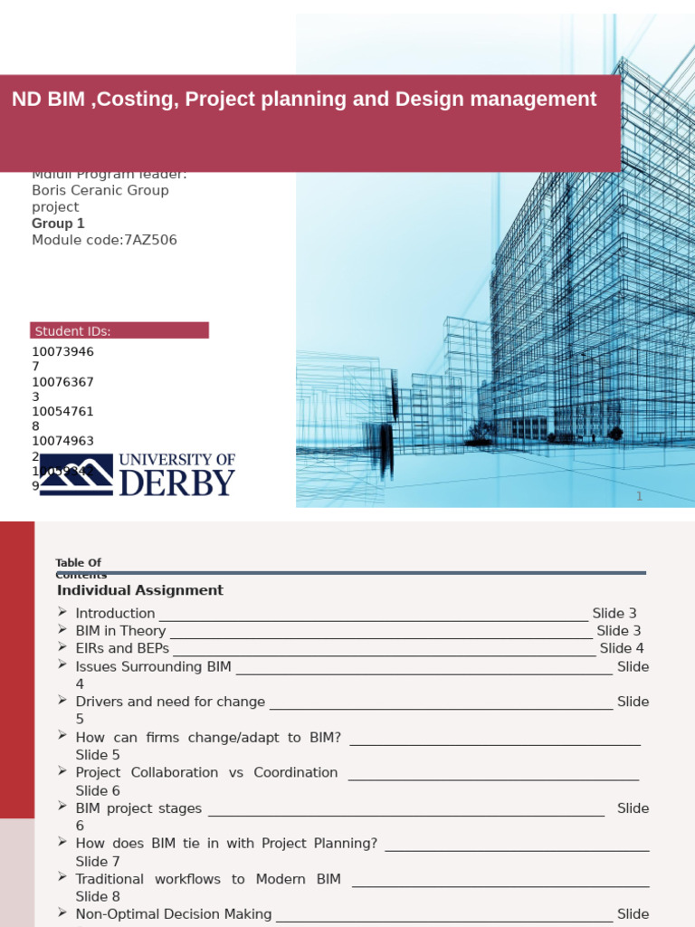 FInal Group ND BIM | PDF | Building Information Modeling | 3 D Modeling