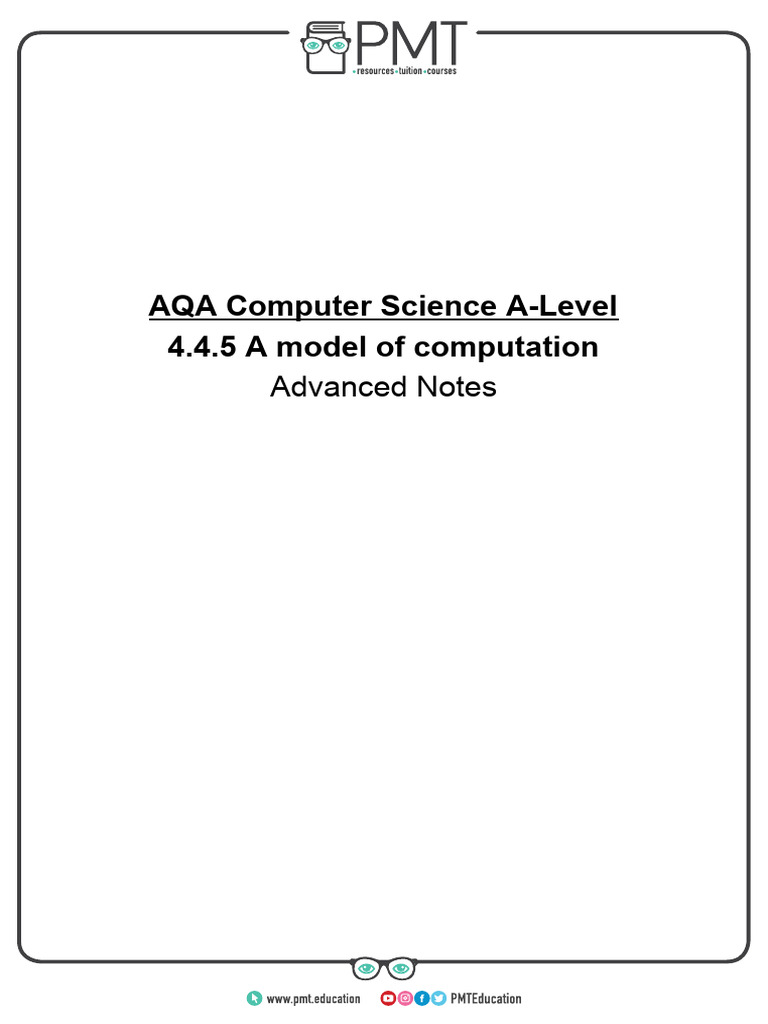 A-Level Turing Machine Guide | PDF | Applied Mathematics | Formal Methods