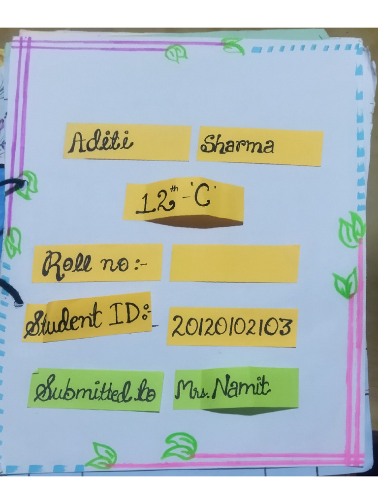 Home Science Project | PDF