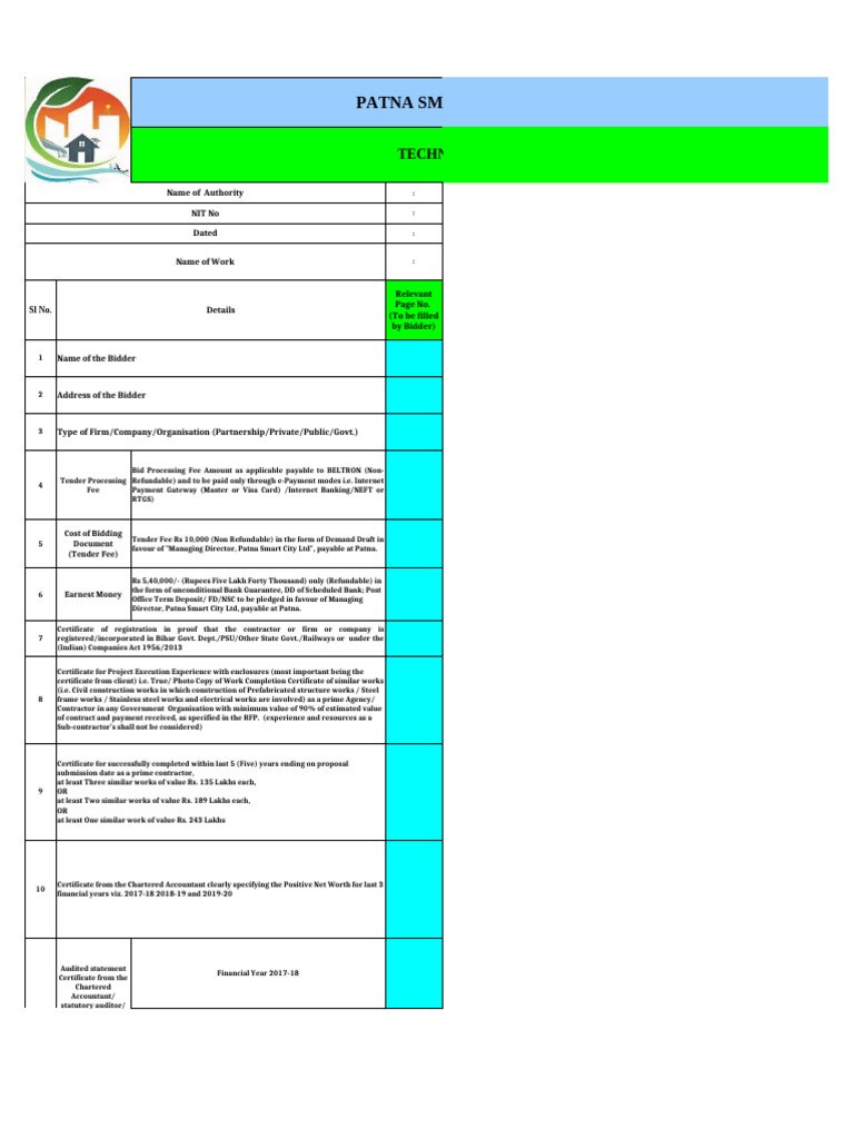 Technical Bid Pdf Request For Proposal Accountant