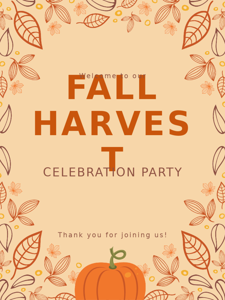 Fall Harvest Celebration Party Ideas | PDF