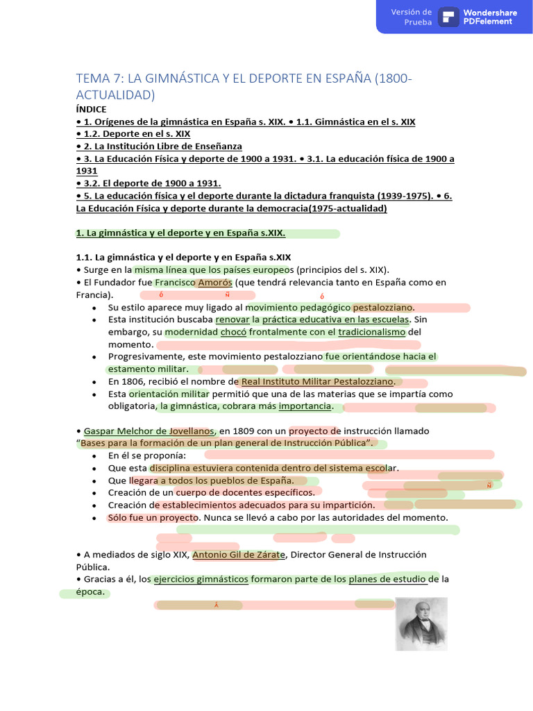 Historia de la Gimnasia y Deporte en España | PDF | Deportes olímpicos ...