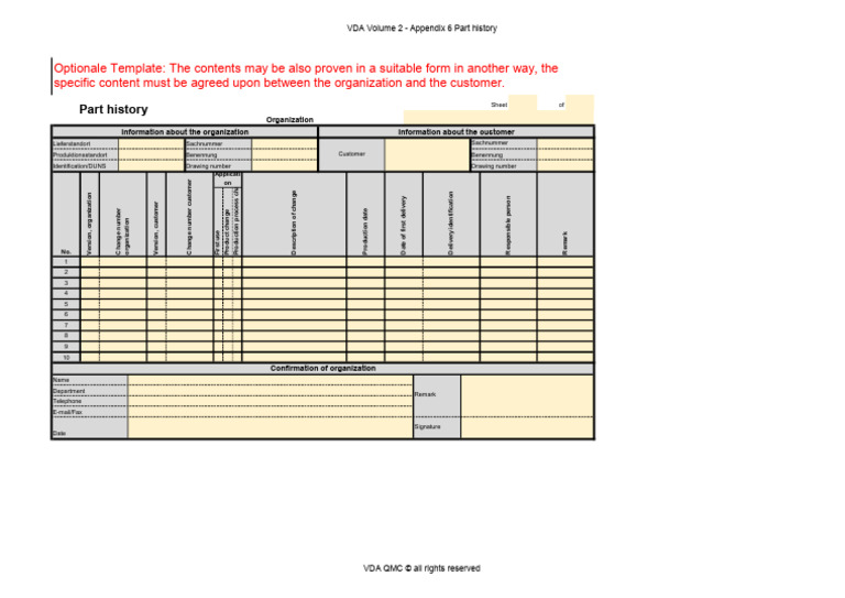 Appendix 6 From VDA Volume 2 | PDF