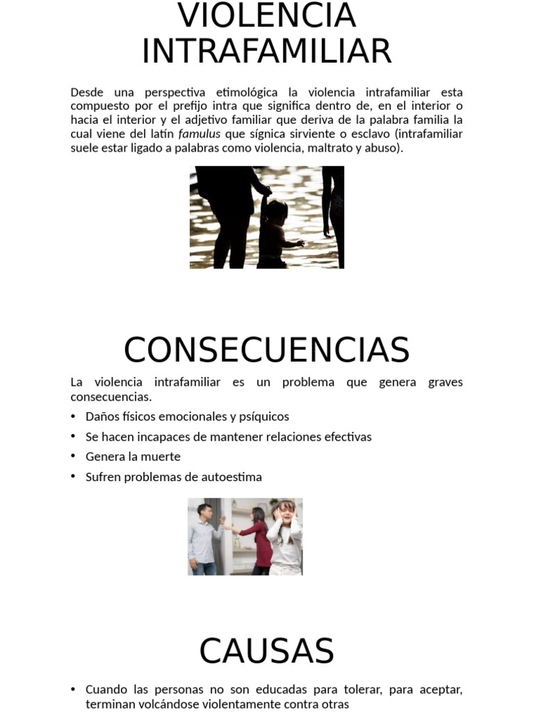 Consecuencias y Causas de la Violencia Intrafamiliar | PDF
