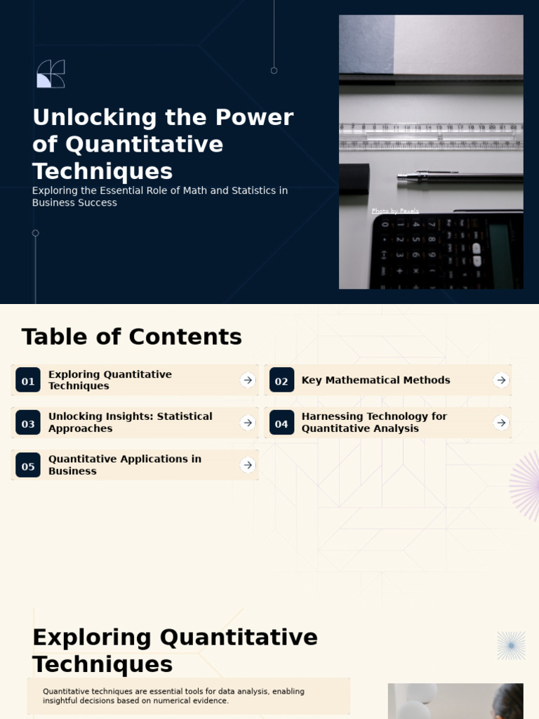 Quantitative Techniques for Business Success | PDF | Statistics | Data ...