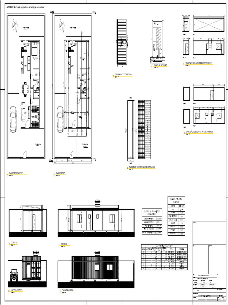 Planta Baixa de Casa Container | PDF