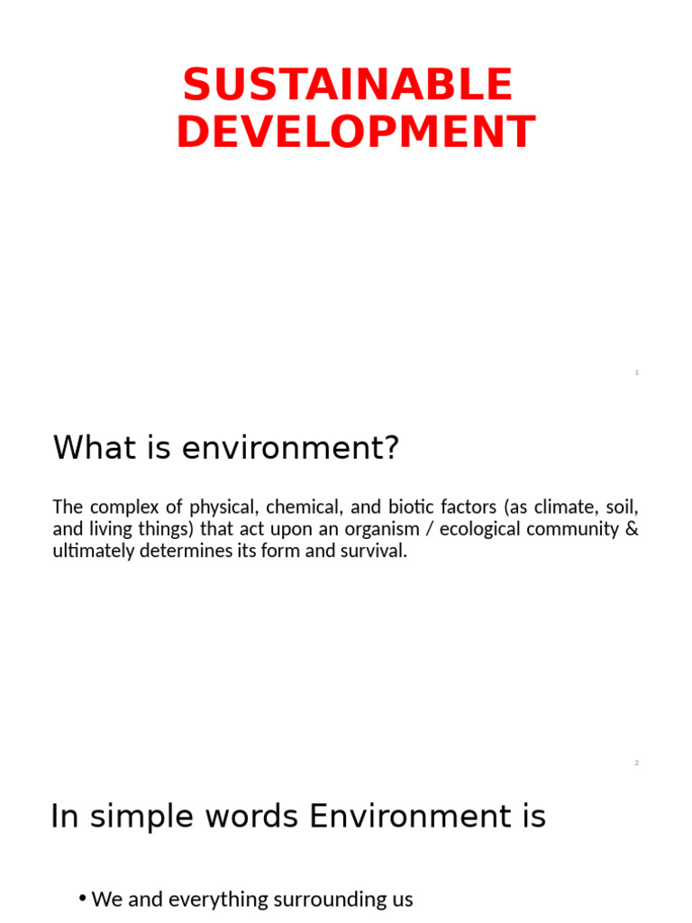 Understanding Sustainable Development Goals | PDF | Millennium ...